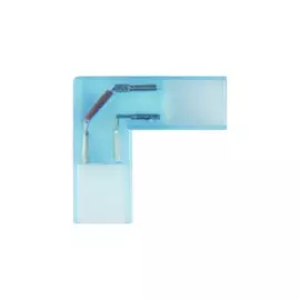 5шт. Соединитель контактный L-образный для светодиодных лент 3528, 220V Uniel UTC-K-22/A67-NNN CLEAR 005 POLYBAG (10821)