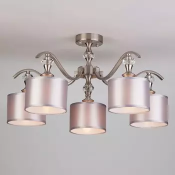 60070/5 сатин-никель Потолочная люстра Eurosvet Ofelia