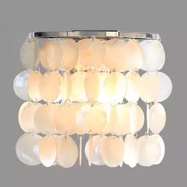 60084/2 хром/перламутр хром/перламутр Бра с перламутром Eurosvet Sandra