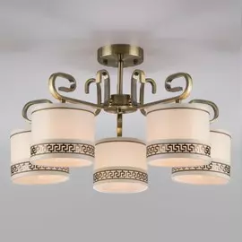 60086/5 античная бронза Потолочная люстра Eurosvet Frangia a043695