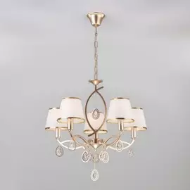 60091/5 перламутровое золото Подвесная люстра Eurosvet Salita a044178