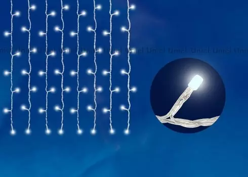 6739 Занавес светодиодный 3х2м с контроллером Uniel (ULD-C2030-240-DTA)