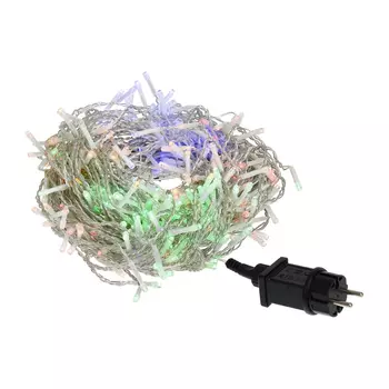 6х0,6м. Электрогирлянда Бахрома Vegas 192LED RGB, 8 реж., 48 нит., блок пит, IP44 220V/24V 55163