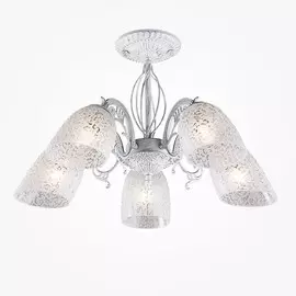 70039/5 белый с серебром Потолочная люстра ЕВРОСВЕТ Нимфа
