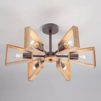 70056/6 кофе кофе Потолочная люстра в стиле лофт Eurosvet Klark