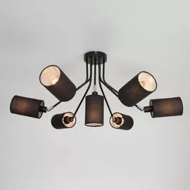 70072/7 черный Потолочная люстра ЕВРОСВЕТ Duetto