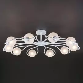 70089/10 белый с серебром Потолочная люстра ЕВРОСВЕТ Camomile