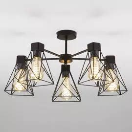 70107/5 черный черный Потолочная люстра Eurosvet Trappola a044747