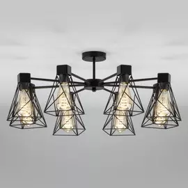 70107/8 черный черный Потолочная люстра Eurosvet Trappola a044748
