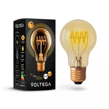 Ретро лампа E27 4W 2000К (теплый) Loft LED Voltega 7078