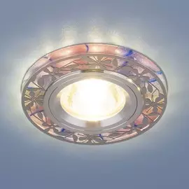 8096 MR16 PK розовый Встраиваемый точечный светильник с LED подсветкой Elektrostandard