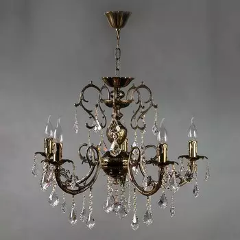 8888/5 PB Подвесная люстра Ambiente Alicante Leaf Crystal