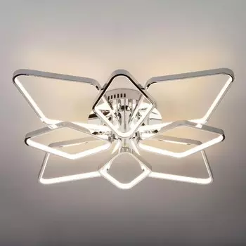 90081/8 хром 124W Светодиодная потолочная люстра Eurosvet Kalifea