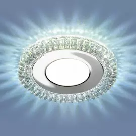 9908 LED 8W CL прозрачный Светильник встраиваемый светодиодный с подсветкой Elektrostandard