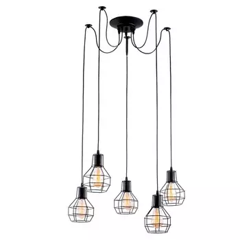Подвесная люстра Arte Lamp Spider A1109SP-5BK