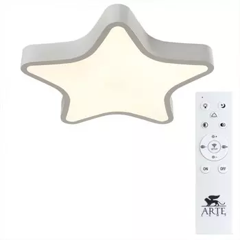 Потолочный светодиодный светильник с пультом в форме звезды Arte Lamp Stella A2518PL-1WH