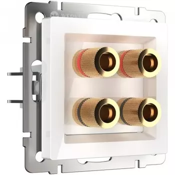 Акустическая розетка (белый) Werkel WL01-AUDIOx4 (a030771)