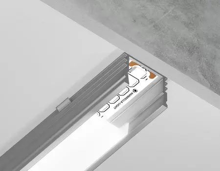 Алюминиевый профиль накладной 18*4 для светодиодной ленты до 15мм Ambrella light ILLUMINATION Alum GP1750AL