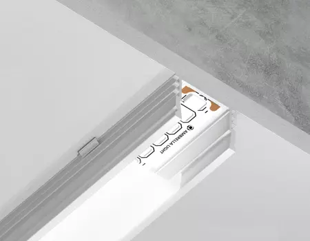 Алюминиевый профиль накладной 18*4 для светодиодной ленты до 15мм Ambrella light ILLUMINATION Alum GP1750WH