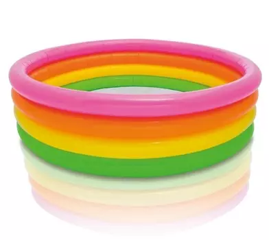 Бассейн надувной круглый "Радуга", Intex 168х46см 56441NP (28259533)