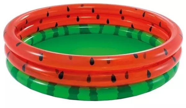 Бассейн надувной круглый "Watermelon pool" 3 кольца, Intex 168х38см 58448NP (28269080)