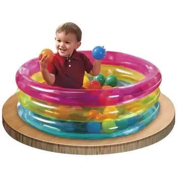 Бассейн надувной сухой с шариками, Intex 86х25см 48674NP (28268960)