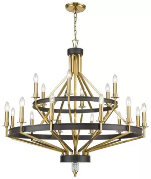 Большая люстра со светодиодными лампочками E14, комплект от Lustrof. №279290-623088