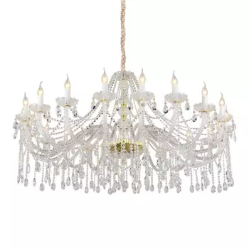 Большая люстра со светодиодными лампочками E14, комплект от Lustrof. №300030-657213