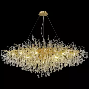 Большая люстра со светодиодными лампочками G9, комплект от Lustrof. №277167-623074