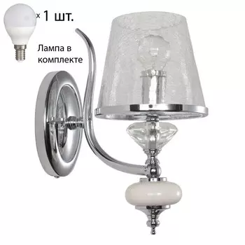 Бра Crystal Lux с лампочкой Betis AP1+Lamps E14 P45