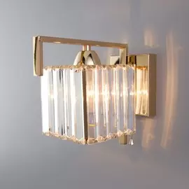 Бра Eurosvet April 10126/1 золото/прозрачный хрусталь Strotskis (10117/1) (a055328)