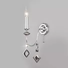 Бра Eurosvet Telao 10120/1 хром/дымчатый хрусталь Strotskis (10110/1) (a055311)