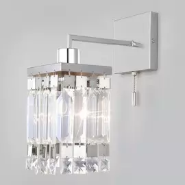 Бра Евросвет Barra 10100/1 хром/прозрачный хрусталь Strotskis a044938