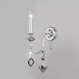 Бра Евросвет Telao 10110/1 хром/дымчатый хрусталь Strotskis a045561