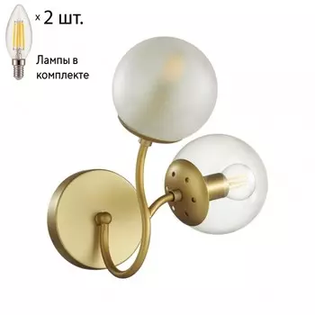 Бра Lumion Candice с лампочками 4555/2W+Lamps E14 Свеча