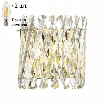 Бра Odeon Light Selva с лампочками 4795/2W+Lamps E14 Свеча