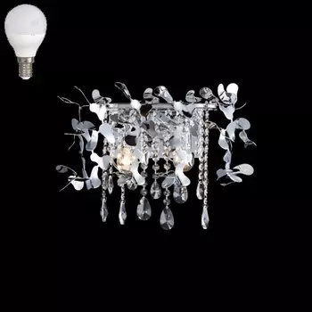 Бра с лампочками CRYSTAL LUX Romeo AP2 Chrome+Lamps