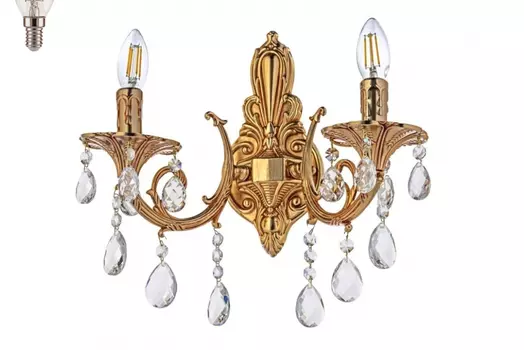 Бра с лампочками Dio D arte Carisio E 2.1.2.600 GB+Lamps