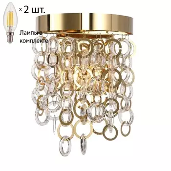 Бра с лампочками Favourite Leporem 2207-2W+Lamps E14 Свеча