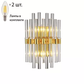 Бра с лампочками Favourite Сelebratio 2205-2W+Lamps E14 Свеча