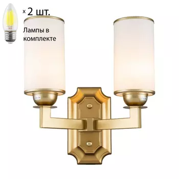 Бра с лампочками Favourite Sollemnis 2621-2W+Lamps Е27 Свеча