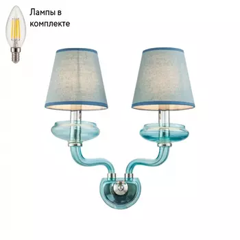 Бра с лампочками Lucia Tucci Ashanti W1260.2 blue+Lamps