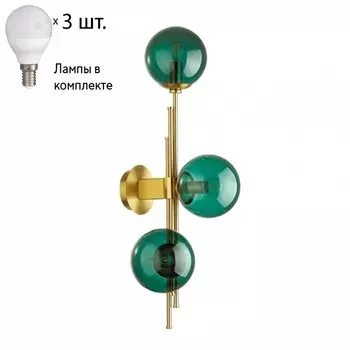 Бра с лампочками Odeon Light Brazeri 4800/3W+Lamps E14 P45