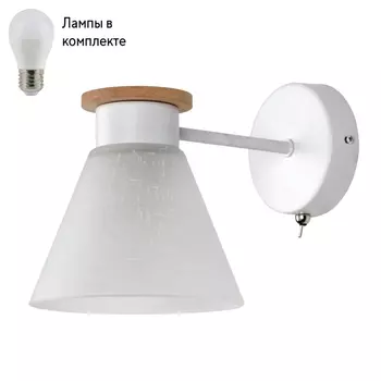 Бра с лампочкой Arte lamp A1031AP-1WH+Lamps