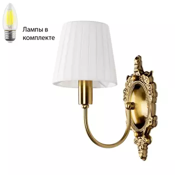 Бра с лампочкой Arte lamp A7301AP-1PB+Lamps