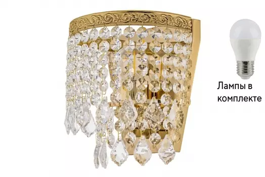 Бра с лампочкой Arti Lampadari Castellana E 2.10.602 G+Lamps