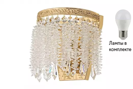 Бра с лампочкой Arti Lampadari Castellana E 2.10.107 G+Lamps