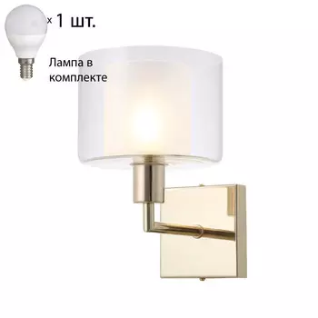 Бра с лампочкой Crystal Lux Maestro AP1 Gold+Lamps