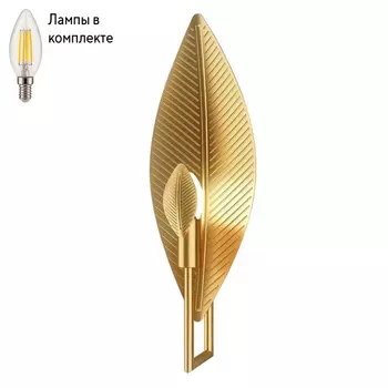 Бра с лампочкой CRYSTAL LUX Palma AP1 Bronze+Lamps