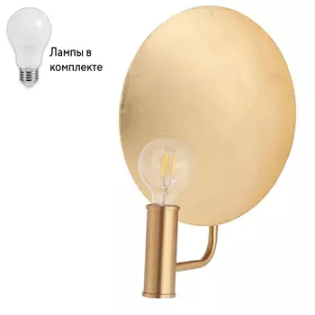 Бра с лампочкой CRYSTAL LUX Sunshine AP1 Gold+Lamps